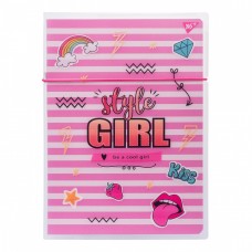 Тетрадь A4 48 листов клетка в пластиковой папке Yes Style girl pink (1) 764429 