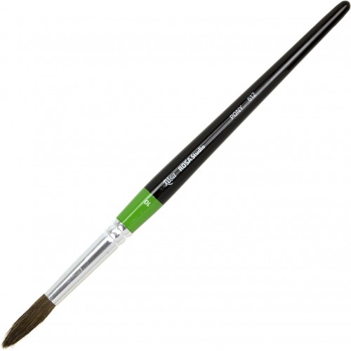 Пензлик художній поні круглий 10 Rosa Start коротка ручка (6) 612/18661210