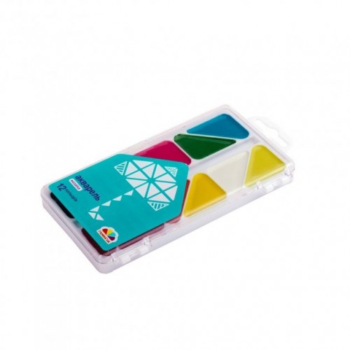 Акварель 12 кольорів Мозаїка без пензлика, пластикова упаковка Гамма UA (15) №300102  