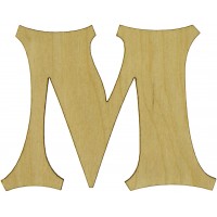 Буква английская 6см M фанера (5)
