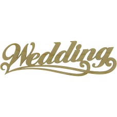 Заготовка фанера надпись Wedding 5х15см (5)