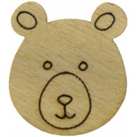 Мишка 2,5х2,5 см фанера (5)