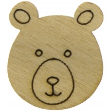 Мишка 2,5х2,5 см фанера (5)