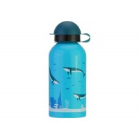 Пляшка для води металева CoolForSchool 500 мл Whale блакитна CF61304