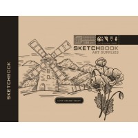 Скетчбук 36/100 A6 чисті аркуші, офсет, крафт Мандарин (10) 7БЦ/БК029/01/2105   