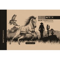 Скетчбук 36/120 A5 чистые листы, офсет, крафт Мандарин (10) 7БЦ/БК031/03/2119