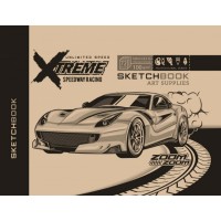 Скетчбук 36/100 A6 чистые листы, офсет, крафт Мандарин (10) 7БЦ/БК029/03/2107