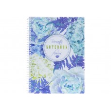Блокнот на пружине A5 80 листов клетка пластиковая обложка Economix Spring Mood: Swan (8) (48) E21952-02