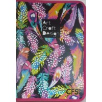 Папка CoolForSchool A4 Boho пластикова на блискавці (30) CF32022