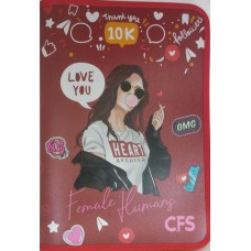 Папка CoolForSchool A4 Social пластикова на блискавці (30) CF32027