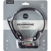 Наушники Havit HV-H202d black/red микрофон