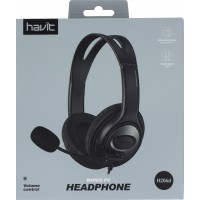 Навушники Havit HV-H206d black+мікрофон
