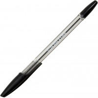 Ручка шариковая Economix  Ice Pen 0,5 мм черная, футляр полупрозрачный (50) (1000) E10186-01