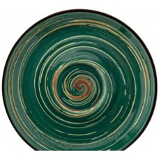 Блюдце керамическое Spiral Green 15 см Wilmax (6) (48) WL-669536/5366  