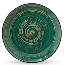 Тарелка керамическая Spiral Green 23 см Wilmax (3) (24) WL-669513/5134  