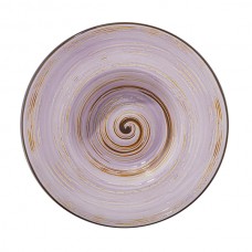 Тарелка глубокая керамическая Spiral Lavander 20 см Wilmax (3) (24) WL-669722/7220  