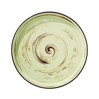 Тарелка керамическая Spiral Pistachio 23 см Wilmax (3) (24) WL-669119/1198  