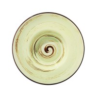 Тарілка глибока керамічна Spiral Pistachio 20 см Wilmax (3) (24) WL-669122/1228