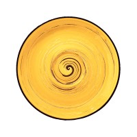 Блюдце керамическое Spiral Yellow 15 см Wilmax (6) (48) WL-669436/4369  