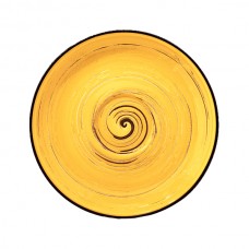Блюдце керамическое Spiral Yellow 15 см Wilmax (6) (48) WL-669436/4369  