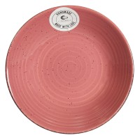 Тарелка суповая керамическая Cesiro Spiral розовая 21 см (1) (12) A2345S/G139/5968