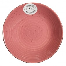 Тарелка суповая керамическая Cesiro Spiral розовая 21 см (1) (12) A2345S/G139/5968