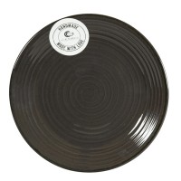 Тарілка десертна керамічна Cesiro Spiral графіт 20 см (1) (12) D3070S/G141/5937
