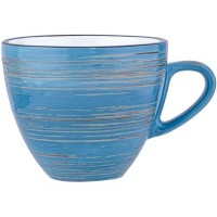 Чашка керамічна 110 мл Spiral Blue Wilmax (6) WL-669634/6346