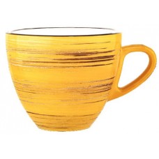 Чашка керамическая 110 мл Spiral Yellow Wilmax (6) WL-669434/4342  