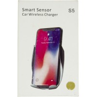 Автодержатель сенсорный с беспроводной зарядкой S5 Breidon