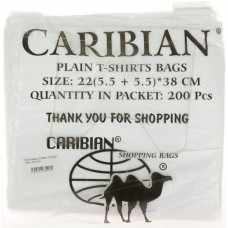 Пакет-майка 22х38см Caribian 200 шт (25)
