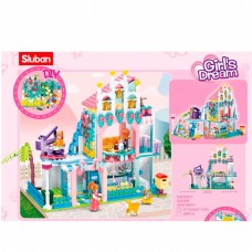 Конструктор Sluban Будиночок,меблі,фігурки,601дет.,в кор-ці,47,5х33,5х7см M38-B0973(12)