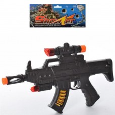 Автомат звук, 33 см, світиться, на батарейці, в кульку 22х43х3см (48) №353-23D-7  