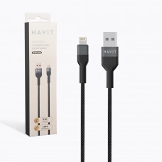 Кабель USB > lightning Havit HV-CB622C 2.1A 1 м black  