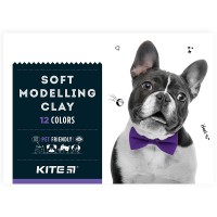 Пластилін Kite Dogs12 кольор. 240гр воск. K22-1086(1)(48)