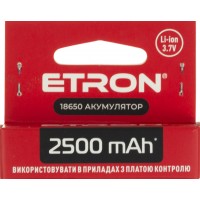 Аккумулятор Etron Ultimate Power 18650, 2500 mAh (1) (50)