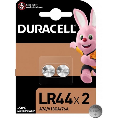 Батарейка Duracell LR44/A76/V13GA/2bl (2) (10)