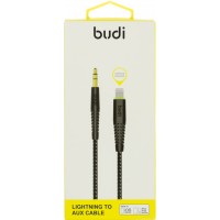 Кабель jack 3.5мм > lightning Budi 1.2 м black Breidon 150LXA-BLK