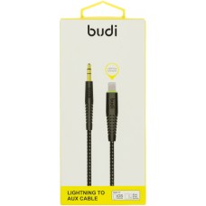 Кабель jack 3.5мм > lightning Budi 1.2 м black Breidon 150LXA-BLK