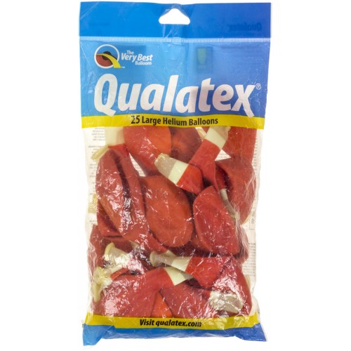 Кулька повітряна Qualatex Супер Агат 12 Round red orange (25) 5403