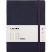 Блокнот B5 96 аркушів клітинка картонна обкладинка Partner Soft L синій Axent (12) 8615-02-A   
