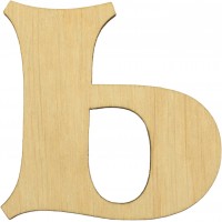 Заготовка фанера буква украинская ь h6 см (5)