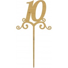 Цифра з ніжкою 24 см 10 фанера (5)
