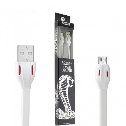 Кабель USB > microUSB Remax RC-035m 1 м white  