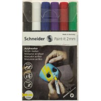 Набір маркерів акрилових Schneider Paint-it 310 2мм Wallet Set1 6 кольорів (10) S120195