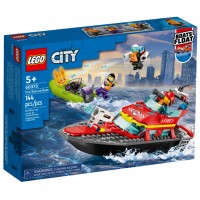 Конструктор LEGO City Човен пожежної бригади 60373(6)