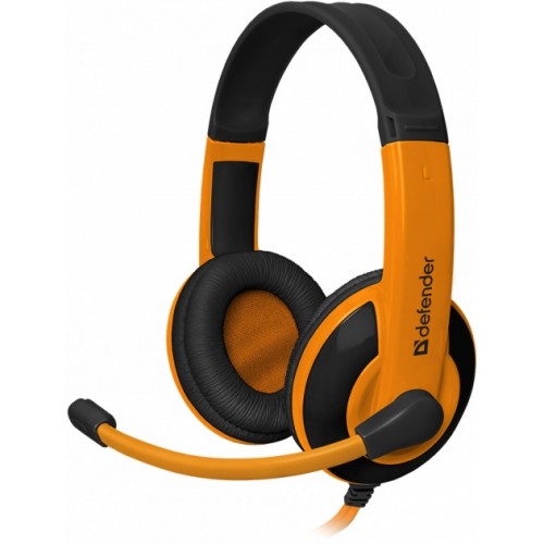 Навушники Defender Warhead G-120 ігрові 2м black/orange+мікрофон 64099