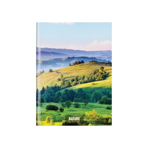 Зошит A4 96арк. кліт. тв. обкл. виб. уф-лак Nature of Ukraine Пейзаж O20378-13/Optima/