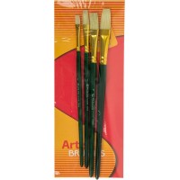 Набір пензлів худож. 4шт Kolos 7066/4270664 (Щетина плоска)