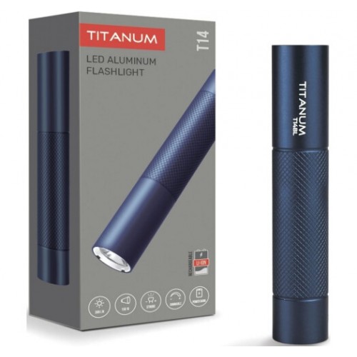 Ліхтар акум. Titanum 300lm 5000K LED blue TLF-T14BL